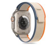 TECH-PROTECT Nylon Stripe do Apple Watch 44/45/46/49 mm Cream/Orange 5906302370832 - 1296616 - zdjęcie 2